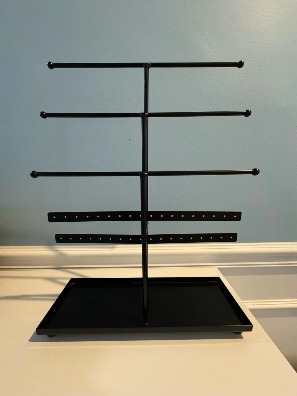 Black Multi-Tier Jewelry & Accessory Organizer Stand